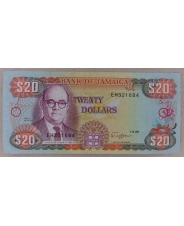 Ямайка 20 долларов 1989 арт. 2380